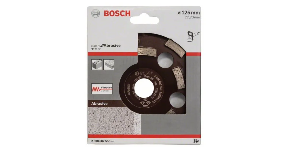 Akce BOSCH Diamantový hrncový kotouč Expert for Abrasive 125 x 22,23 x 4,5 mm 2608602553