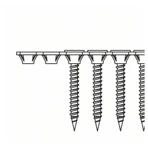 Značkový BOSCH Rychlořezný šroub, jemný závit 3,9 x 25 S-F; 25 mm (1000 ks) 2608000550