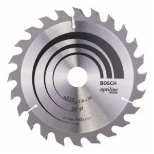 Akce BOSCH Pilový kotouč Optiline Wood 210 x 30 x 2,8 mm, 24 2608640621