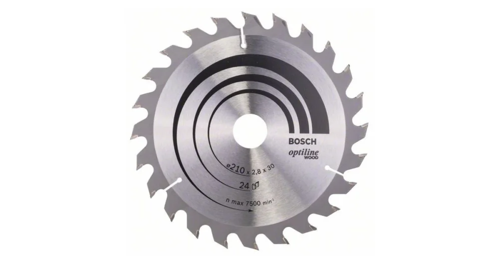 Akce BOSCH Pilový kotouč Optiline Wood 210 x 30 x 2,8 mm, 24 2608640621