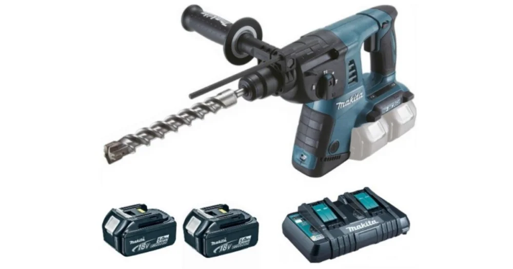 Značkový Makita Aku kladivo Li-ion LXT 2x18V/5,0Ah, Makpac DHR263PT2J