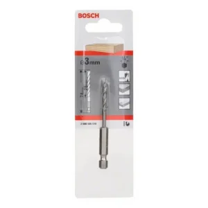 Akce BOSCH Spirálový vrták do dřeva s šestihrannou stopkou 1/4" 3 x 33 x 74 mm 2608595519