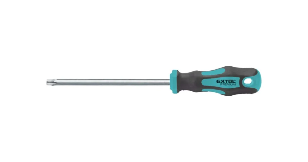 Značkový EXTOL PREMIUM Šroubovák TORX, TTa10x75mm, CrV