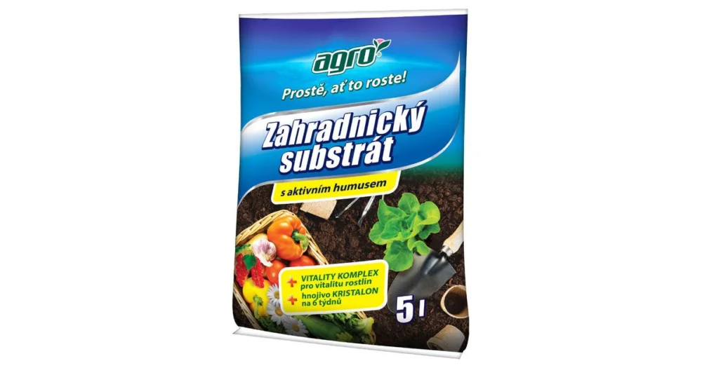 AGRO Zahradnický substrát 5 L Sezónní Sleva