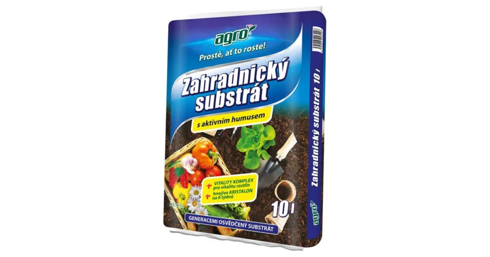 AGRO Zahradnický substrát 10 L Ověřený