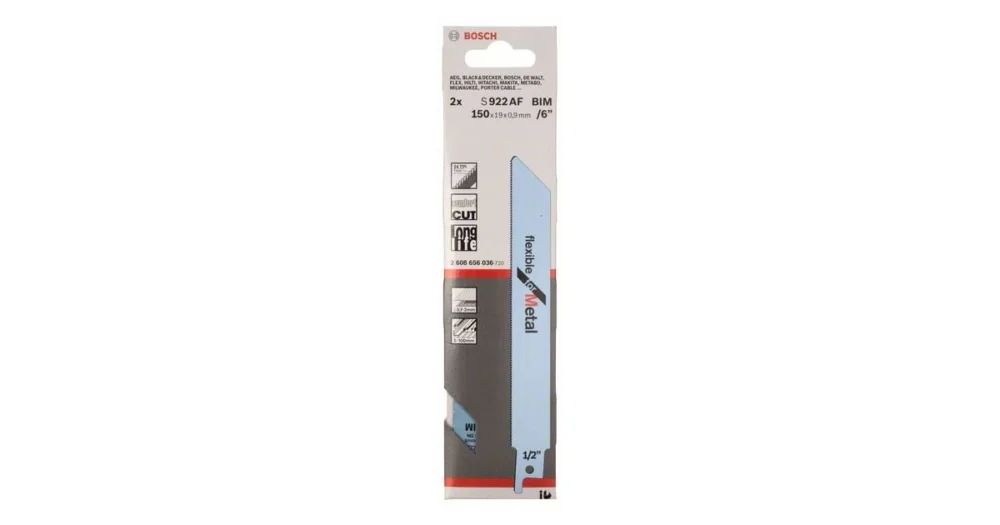 Akce BOSCH Pilový plátek do pily ocasky S 922 AF Flexible for Metal (5 ks) 2608656013