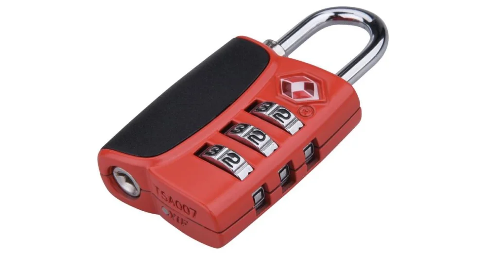 Značkový EXTOL zámek kombinační TSA s trojmístným kódem, 61 x 32x tl.14 mm 8857301