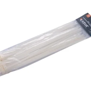 Akce EXTOL pásky stahovací na kabely bílé, 380 x 7,6 mm, 50ks, nylon PA66 8856120