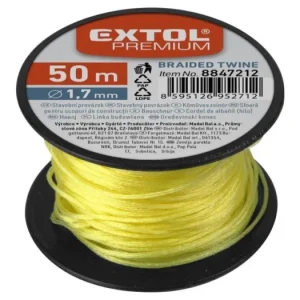 Značkový EXTOL provázek stavební, 1,7 mm, 50 m, žlutý 8847212