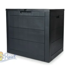 Zlevněný Zahradní úložný box 56x43x53cm, plast, šedá, AZB-G2035 GREY