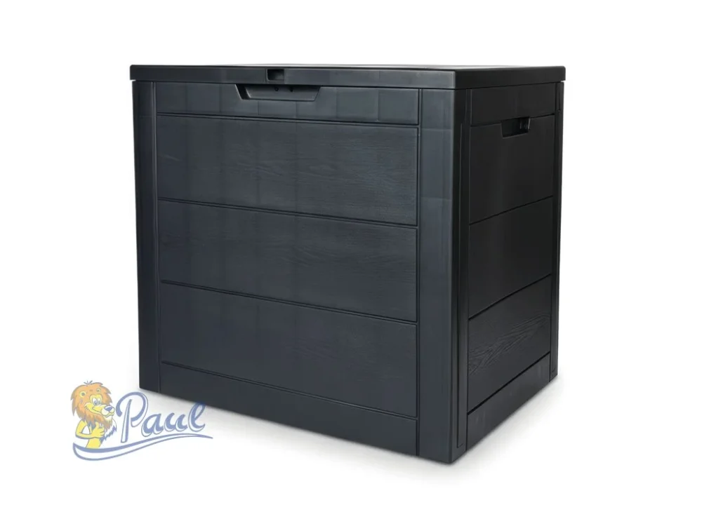 Zlevněný Zahradní úložný box 56x43x53cm, plast, šedá, AZB-G2035 GREY