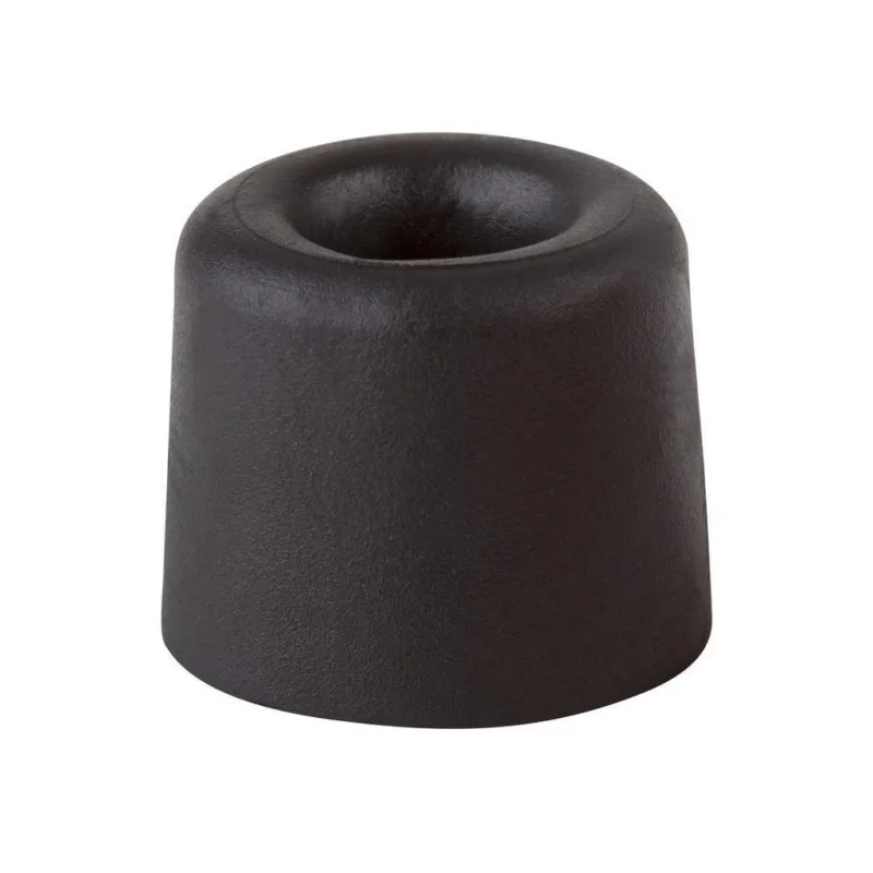 Dveřní zarážka, průměr 29,5x25mm, k našroubování, černá Výprodej