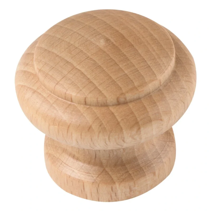 Značkový Nábytkový knopek Novona, průměr 35mm, buk lakovaný