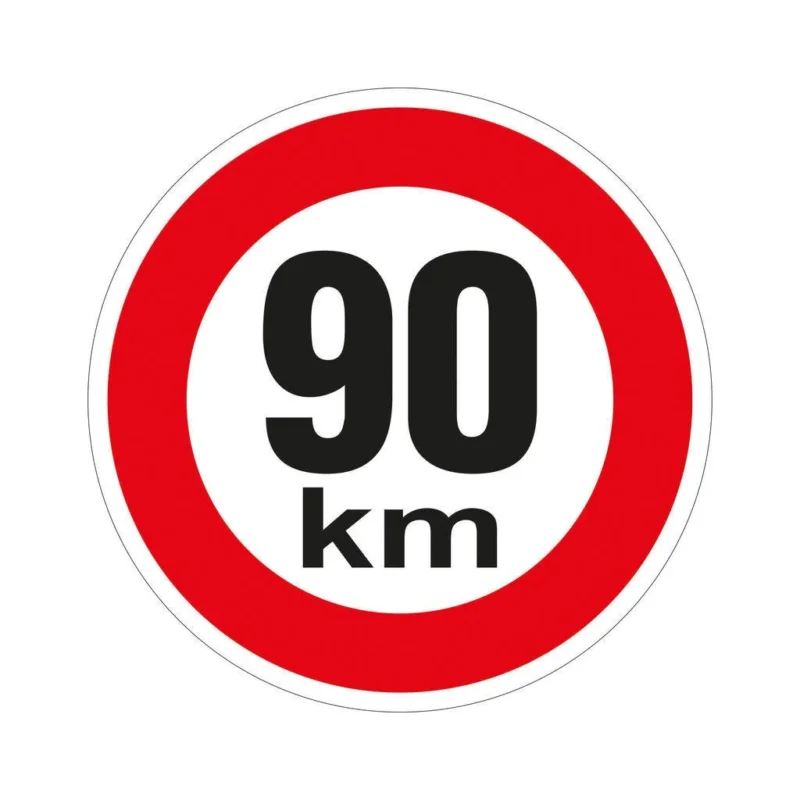Značka rychlosti retroreflexní 90 km/h, 200x200mm, samolepka Nová Kolekce