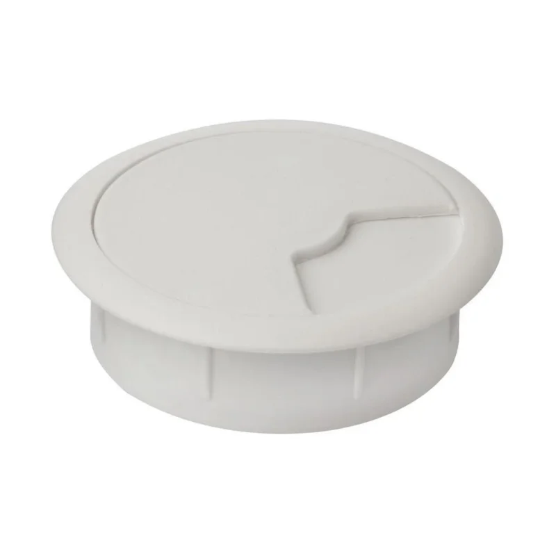 Značkový Kabelová průchodka, průměr 60mm, plast, bílá