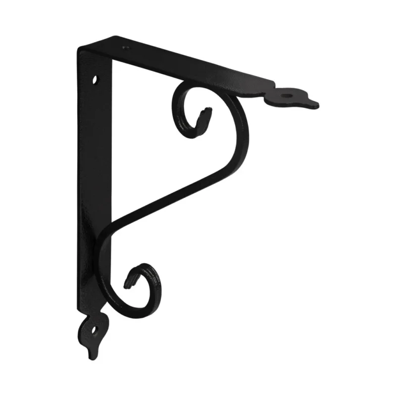 Značkový Kovaná konzole 230x175mm, nosnost 25kg, černá