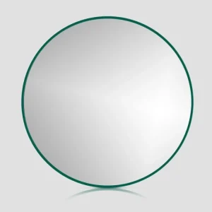 Zrcadlo RoundLine - zelený matný rám, bez osvětlení Koupit Online