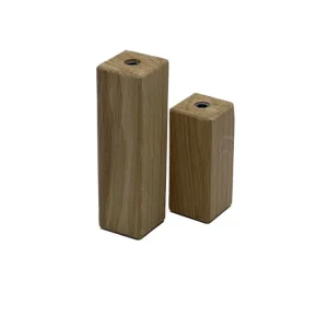 Značkový Dřevěná nábytková nožka HRANA-LAK 45x45, dub lakovaný 04