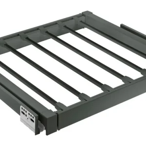 Zlevněný Šatní věšák výsuvný na kalhoty s tlum. ELITE antracit š.600mm v.58mm