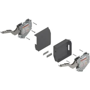 Značkový BLUM AVENTOS HK-S TIP-ON 20K2B00T06 zdvihací mech., LF:220-500, krytky tm. šedé