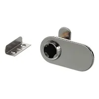 Značkový EP73 zámek pro skleněné dvířka (s vrtáním) sklo 4-14 mm, 2 doors, poniklování