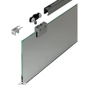 Značkový Sada kování pro posuvné dveře Südmetall Set A, 50 kg 2100 mm, Na strop
