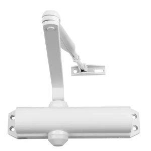 Akce Dveřní zavírač Assa Abloy DC120 set s raménkem Bílá RAL 9016, S aretačním raménkem