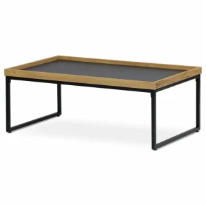 Značkový Stůl konferenční šedý divoký dub 100 x 60 x 39 cm