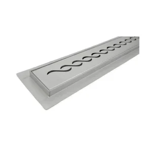 Značkový Koupelnový sprchový žlab nerezový s roštem Braid 700 mm